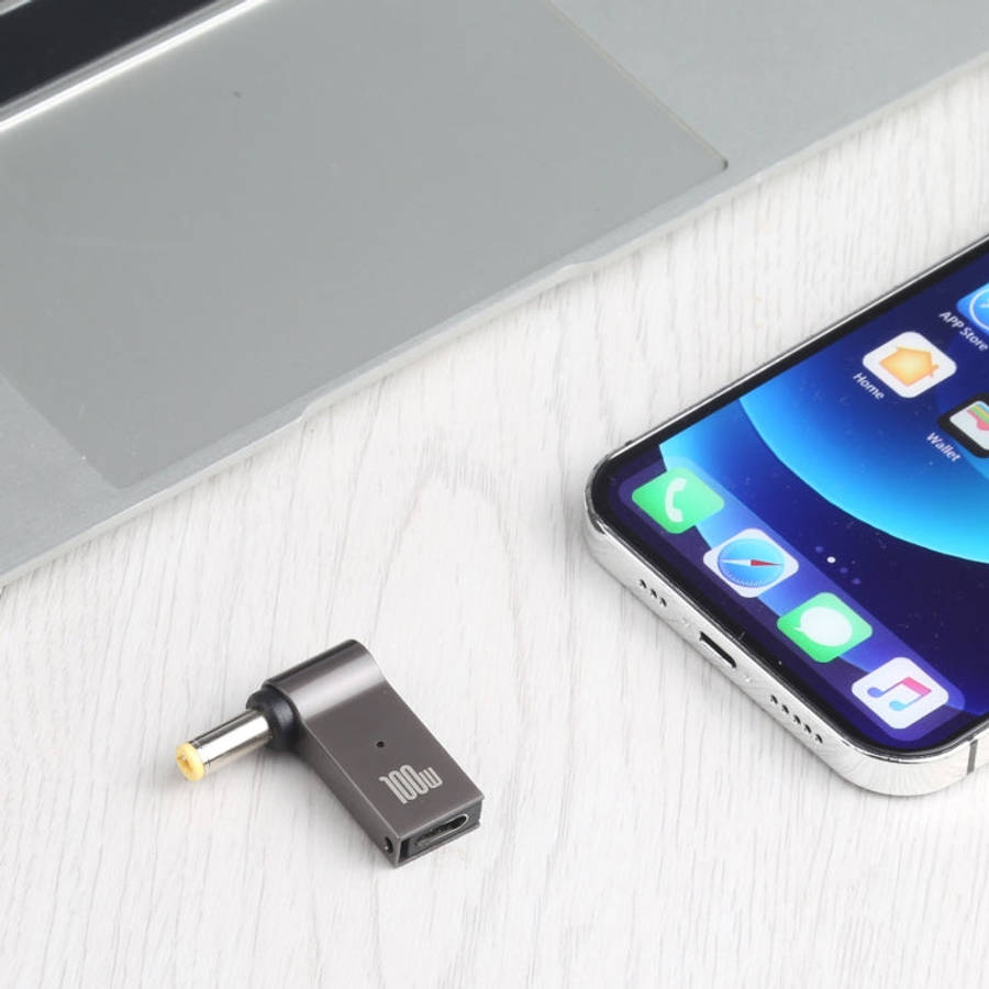 100W USB-C / Type-C Female to DC 5.5 x 2.5mm Male Computer Charging Adapter for Lenovo, Type-C Fe...