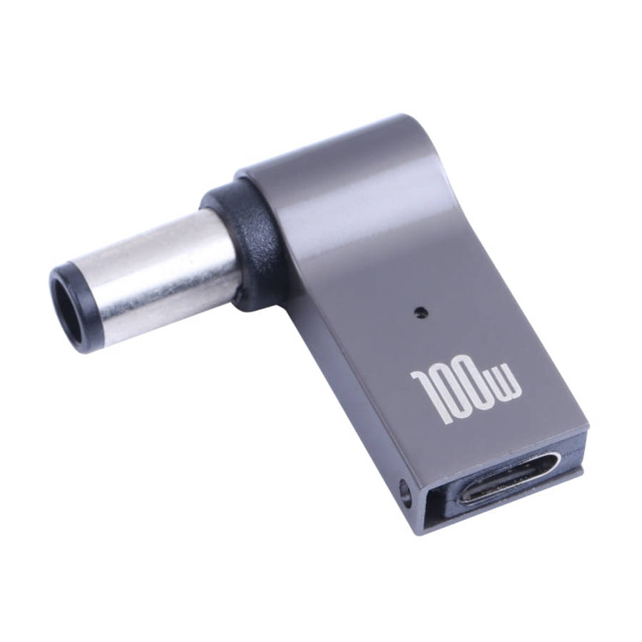 100W USB-C / Type-C Female to DC 7.4x0.6mm Male Computer Charging Adapter for HP, Type-C Female t...