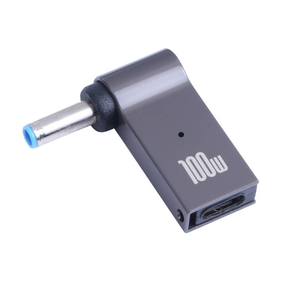 100W USB-C / Type-C Female to DC 4.5x3.0mm Male Computer Charging Adapter for HP, Type-C to DC 4....