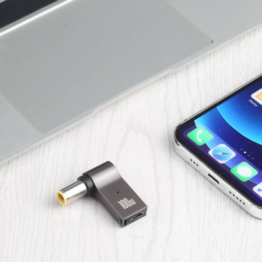 100W USB-C / Type-C Female to DC 7.9x5.0mm Male Computer Charging Adapter for Lenovo, Type-C Fema...