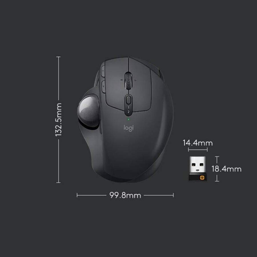 Logitech MX ERGO S 440DPI Bluetooth + Unifying Dual-mode Wireless Trackball Optical Mouse, MX ERGO S