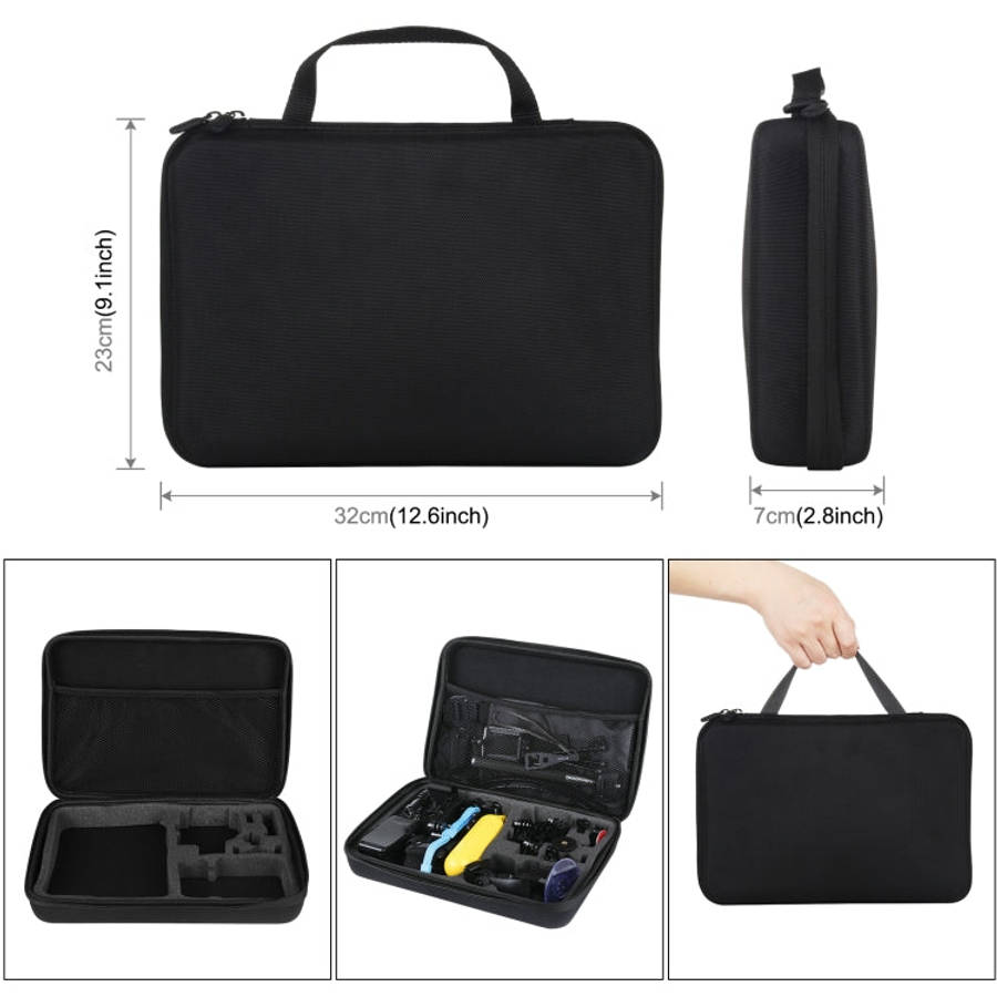 PULUZ 50 in 1 Accessories Total Ultimate Combo Kits with EVA Case (Chest Strap + Suction Cup Moun...