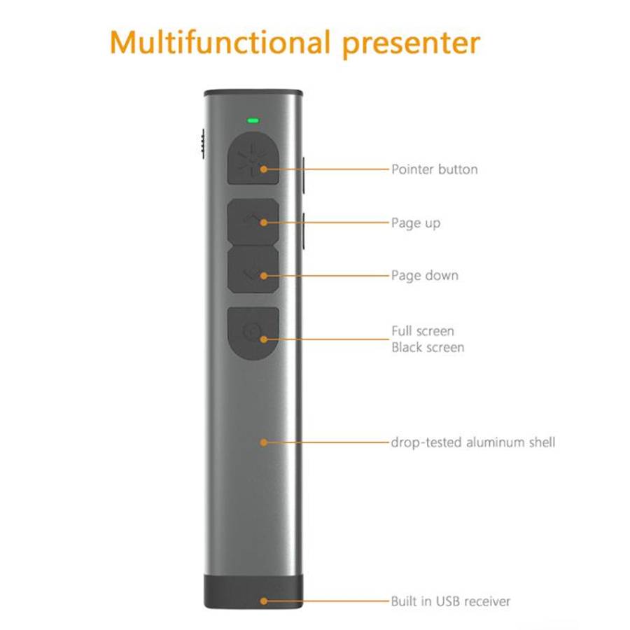 Doosl Dsit038 2.4GHz Wireless Presenter PowerPoint Clicker Representation Remote Control Green La...