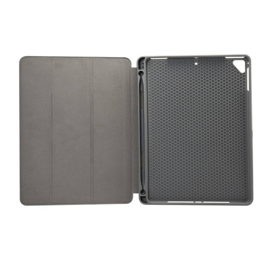 Marble Texture Pattern Horizontal Flip Case for iPad 9.7 (2018) , with Three-folding Holder & Pen...