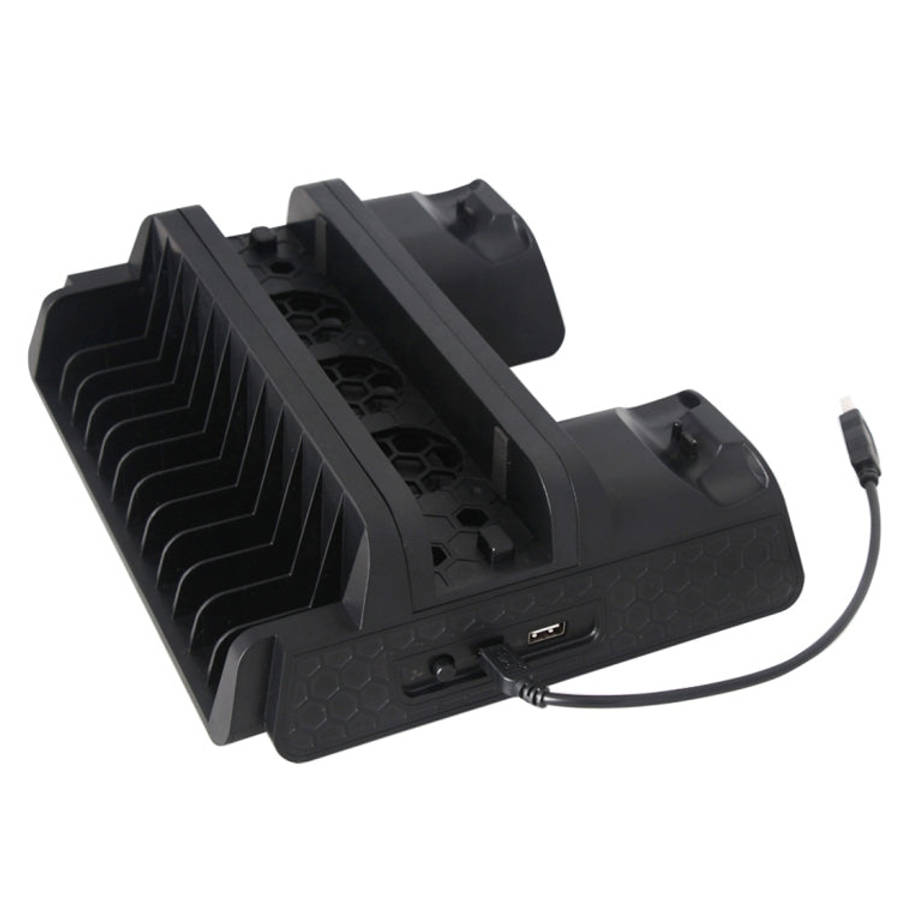 DOBE TP4-882 3 in 1 Game Console Cooling Fan + Game Storage Slots + Game Controller Charging Dock...