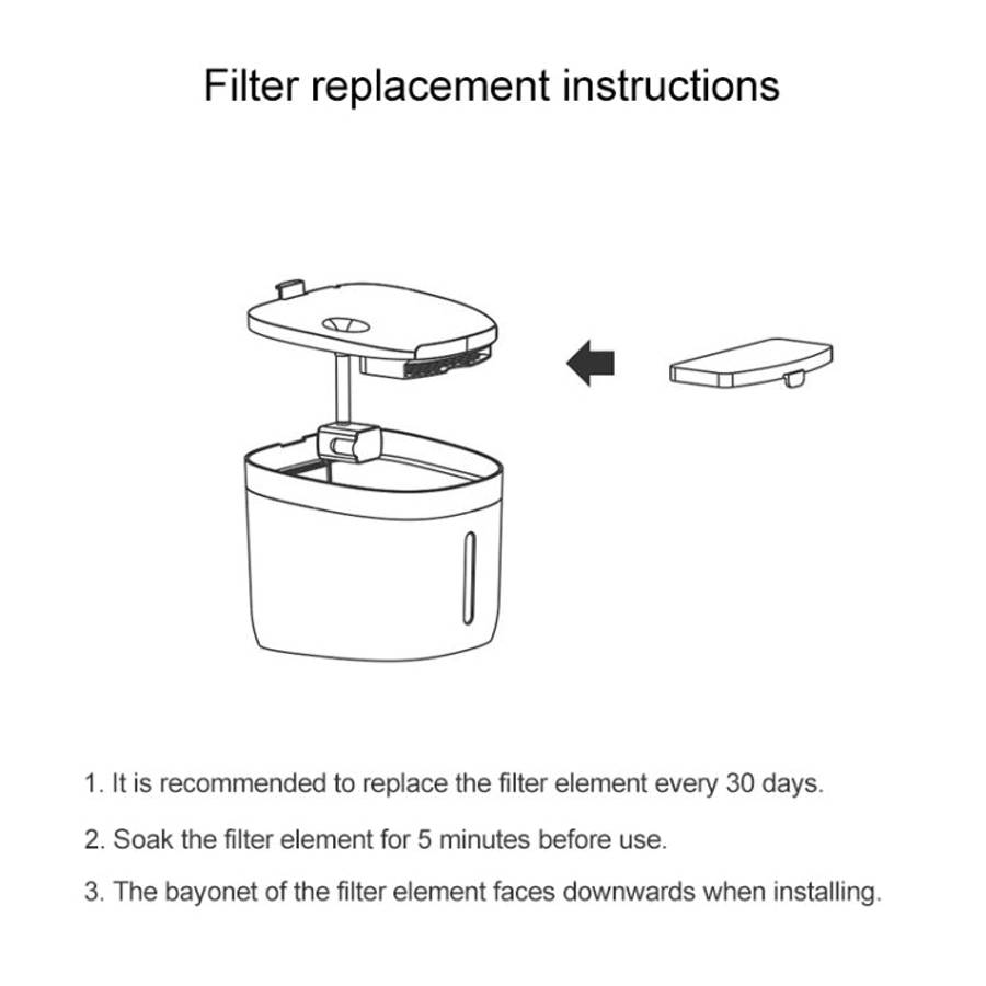 Original Xiaomi Youpin 2 PCS / Set Petoneer FS040 Pet Drinking Fountain Filter Element, Filter El...