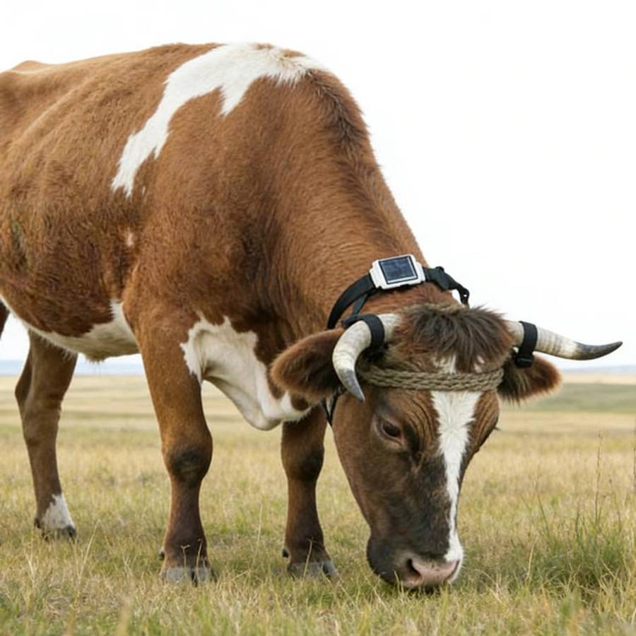 V34/V44 Cattle Locator Set Animal Tracking Anti-lost Device GPS Positioning Collar, For Cattle