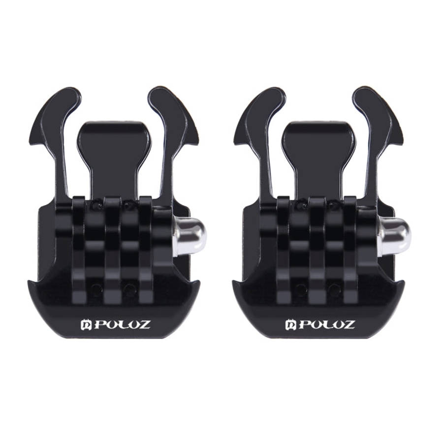 2 PCS PULUZ Horizontal Surface Quick Release Buckle for GoPro, Insta360, DJI and Other Action Cam...