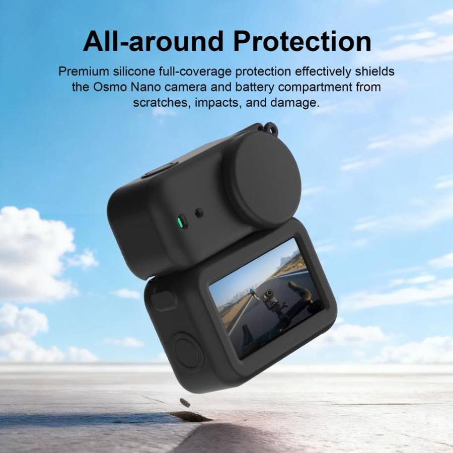 For DJI Osmo Nano Transmission Module & Lens & Body 3 in 1 Silicone Protective Cover, For DJI Osm...
