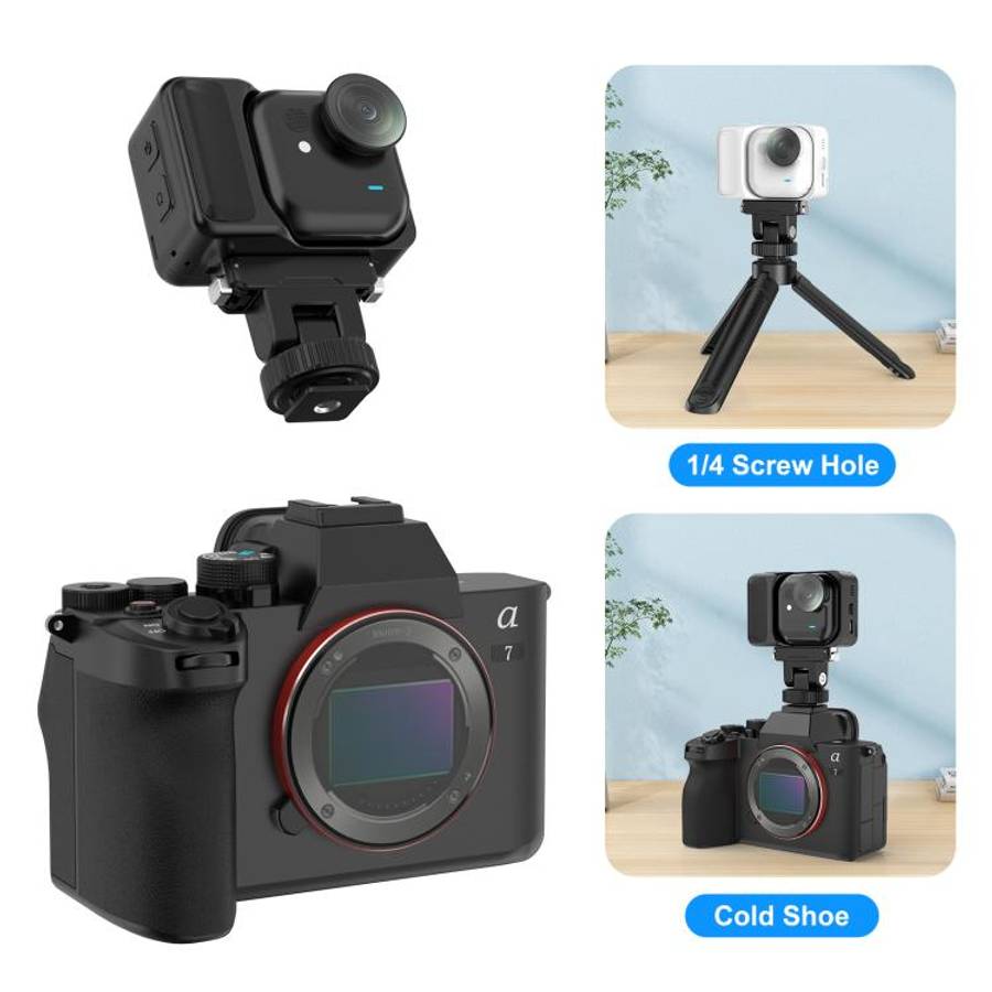 For Insta360 GO  UItra PULUZ Plastic Gimbal Magnetic Quick Release Base Mount, Gimbal Quick Relea...