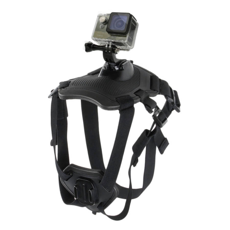 PULUZ Hound Dog Fetch Harness Adjustable Chest Strap Mount for GoPro, Insta360, DJI and Other Act...