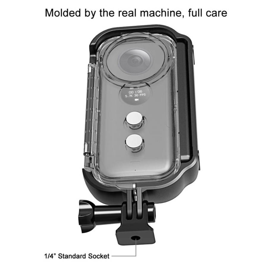 PULUZ 30m Underwater Waterproof Housing Protective Case for Insta360 ONE X, with Buckle Basic Mou...