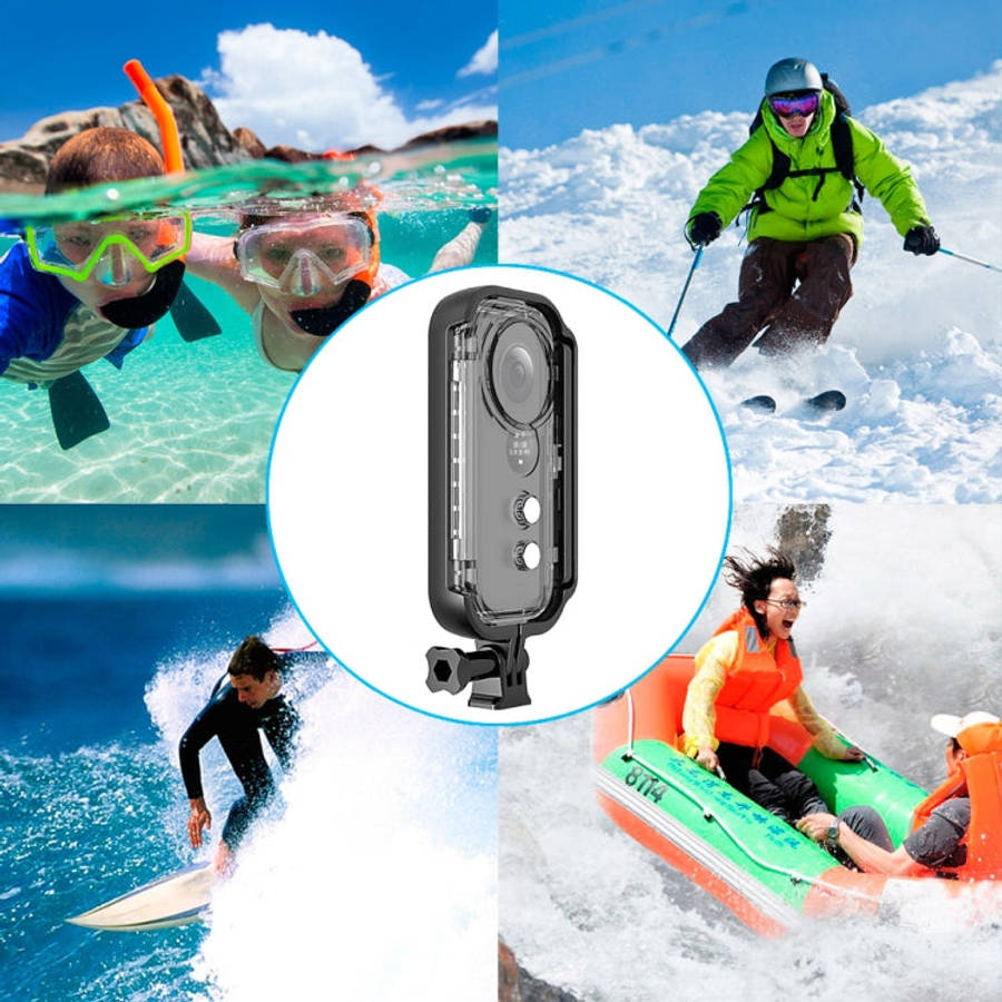 PULUZ 30m Underwater Waterproof Housing Protective Case for Insta360 ONE X, with Buckle Basic Mou...