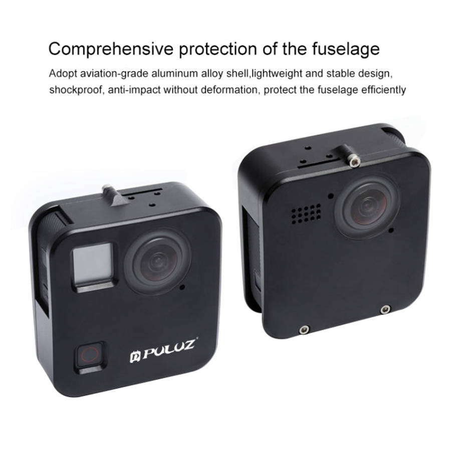 PULUZ for GoPro Fusion Housing Shell CNC Aluminum Alloy Protective Cage with Basic Mount & Lens C...