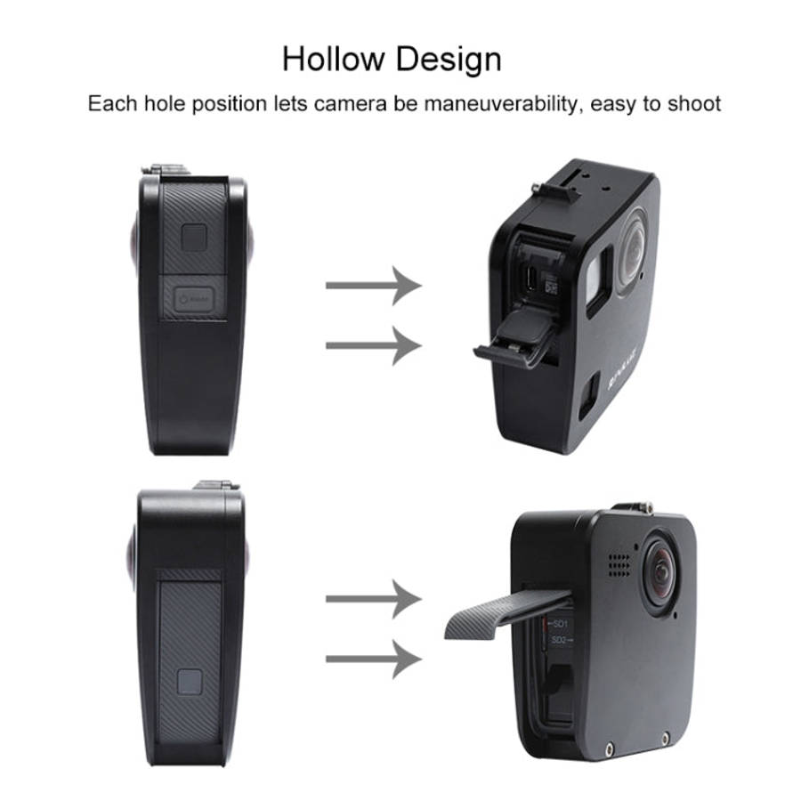 PULUZ for GoPro Fusion Housing Shell CNC Aluminum Alloy Protective Cage with Basic Mount & Lens C...