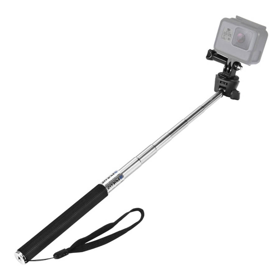 PULUZ Extendable Handheld Selfie Monopod for DJI, Insta360, GoPro and Other Action Cameras, Lengt...