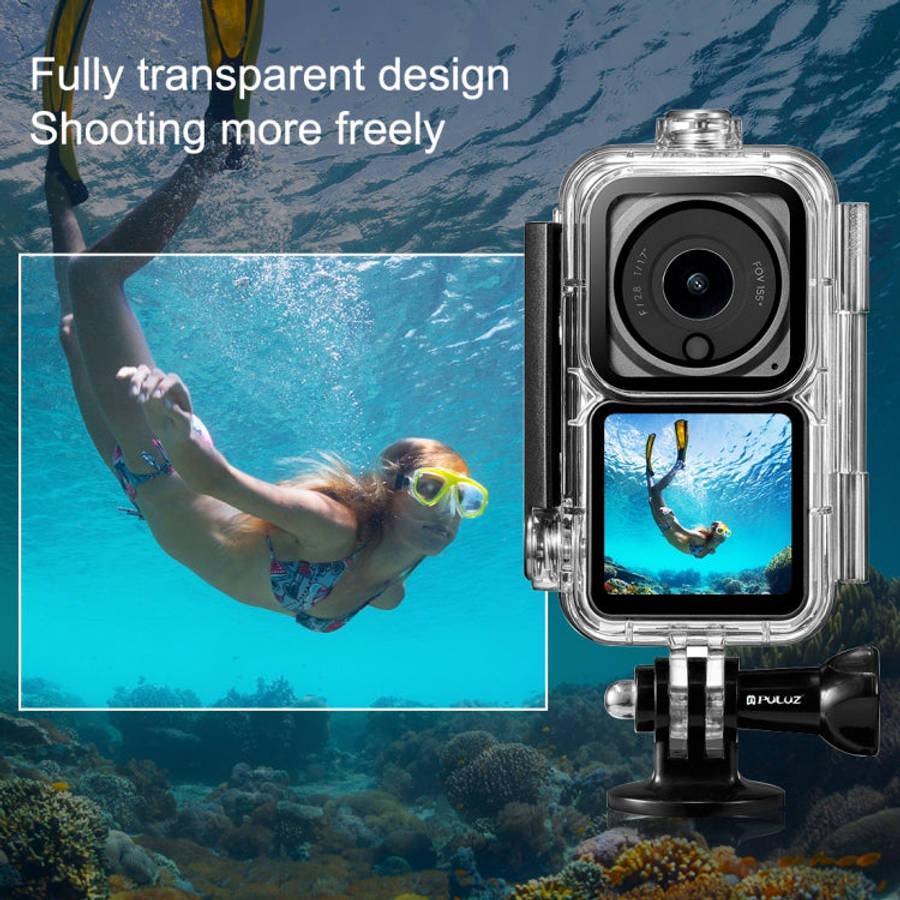 PULUZ 60m Waterproof Housing Diving Case for DJI Action 2 Camera Unit / Action 2 Power Combo / Ac...