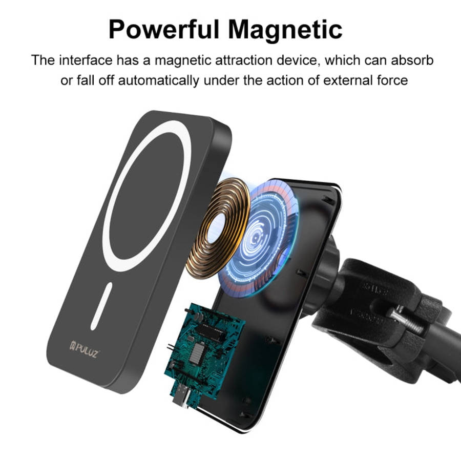 PULUZ 15W Magnetic Qi Wireless Charger Vlogging Phone Clamp Holder