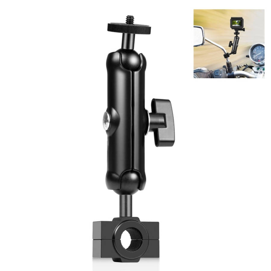 PULUZ Motorcycle Holder Rearview Mirror Fixed Mount for DJI, Insta360, GoPro and Other Action Cam...