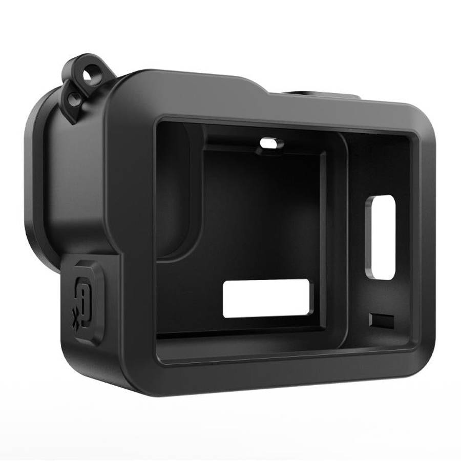 For GoPro HERO 2024 PULUZ Silicone Protective Case Side Interface Cover with Wrist Strap & Lens C...