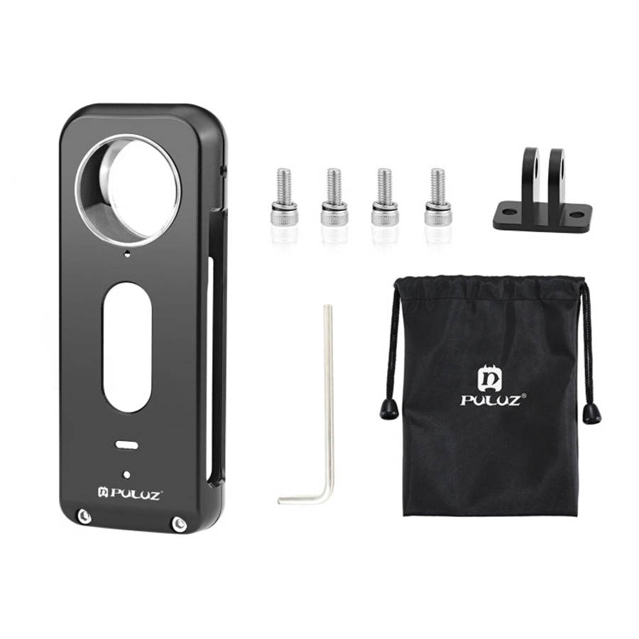For Insta360 X3 PULUZ Metal Protective Cage Rig Housing Frame with Lens Protector, Metal Frame wi...