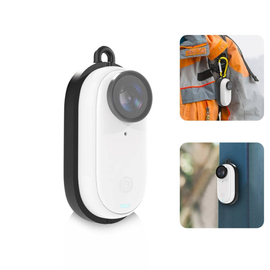 For Insta360 GO 3 PULUZ Body Magnetic Plastic Protective Frame Cage with Carabiner, Magnetic Fram...