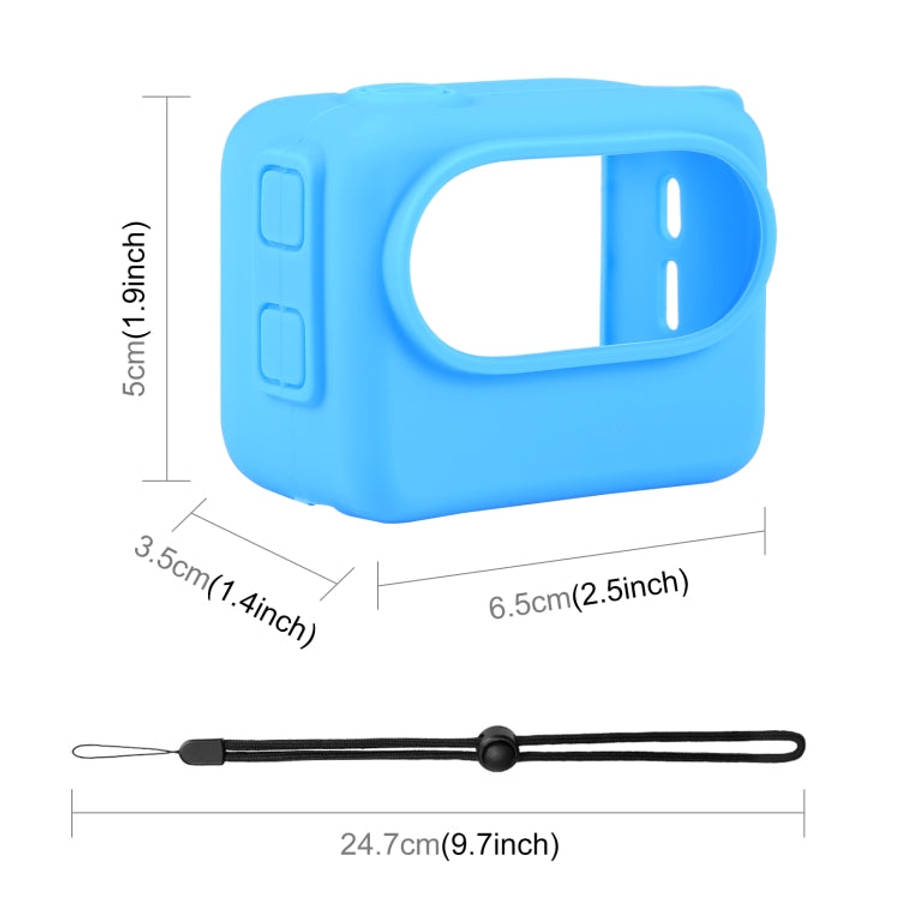 For Insta360 GO 3 PULUZ Camera Charging Case Silicone Case with Lens Cap & Strap, Silicone Case w...