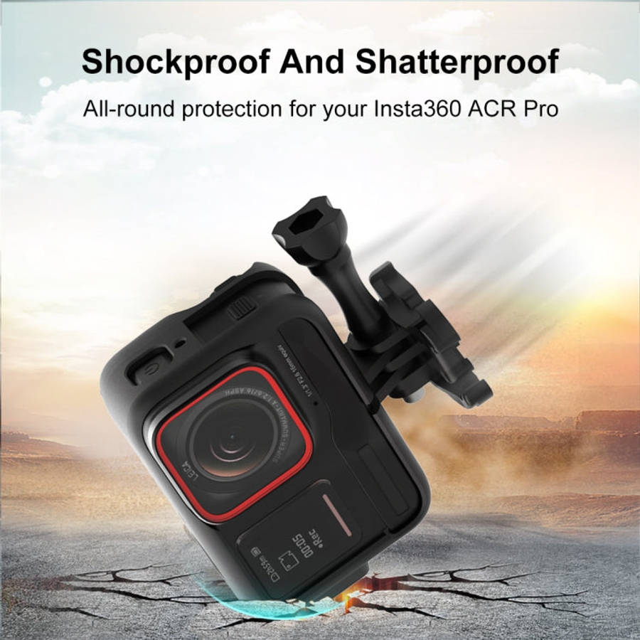 For Insta360 Ace Pro PULUZ Plastic Cage Expansion Adapter Frame with Cold Shoe Base, For Insta360...