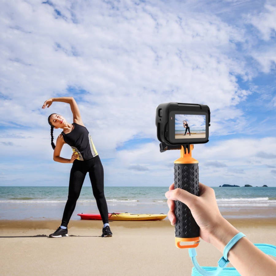 For Insta360 Ace Pro PULUZ Plastic Cage Expansion Adapter Frame with Cold Shoe Base, For Insta360...