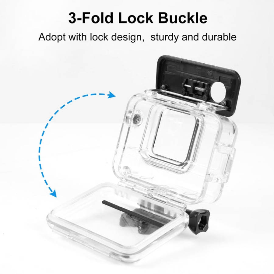 For Insta360 Ace Pro PULUZ 60m Underwater Waterproof Housing Case with Base Adapter & Screw, For ...