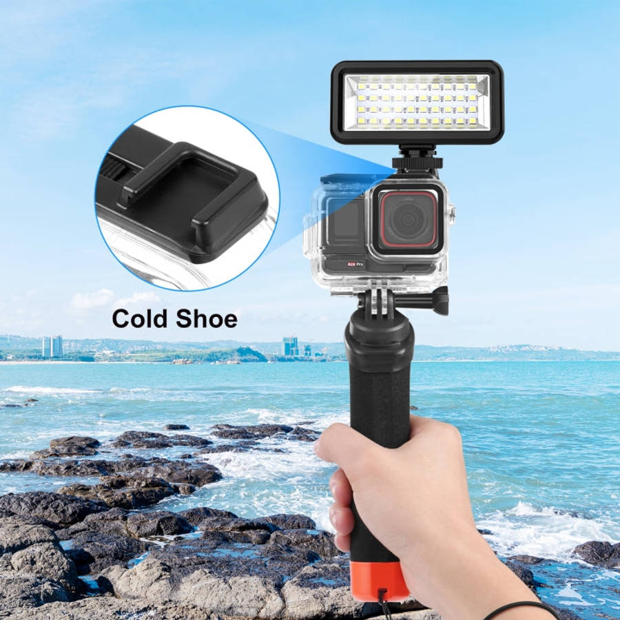 For Insta360 Ace Pro PULUZ 60m Underwater Waterproof Housing Case with Base Adapter & Screw, For ...