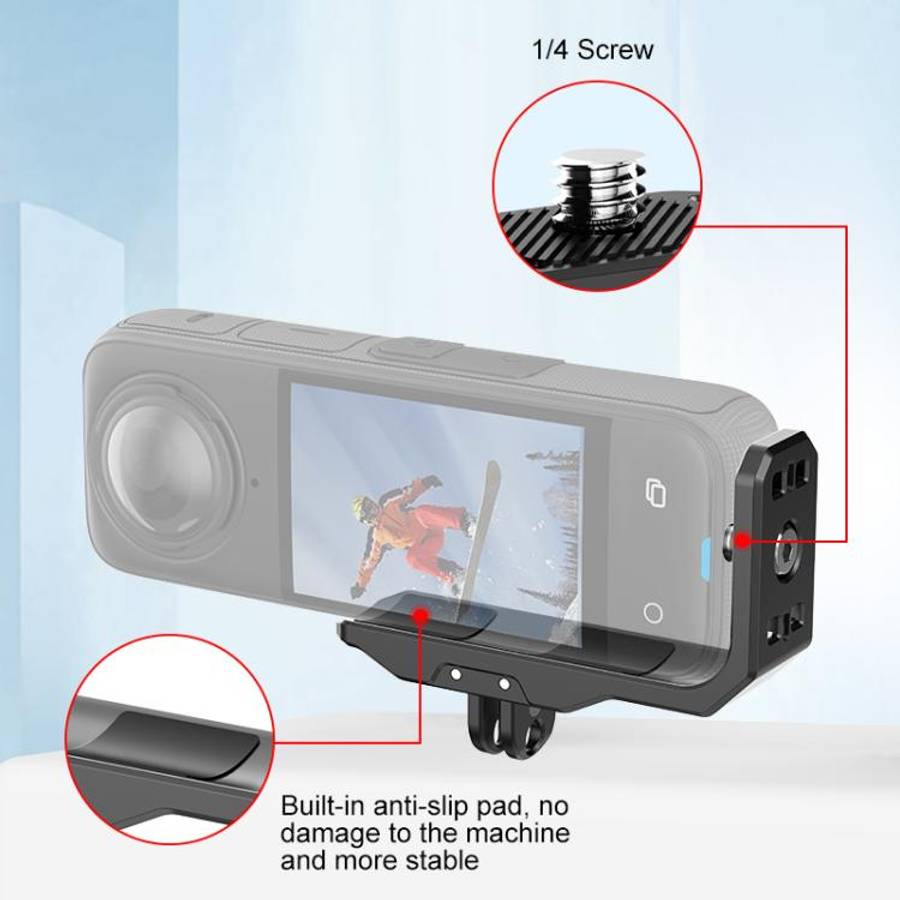 For Insta360 X4 PULUZ Vertical Horizontal Shooting Quick Release Metal  L Bracket, For Insta360 X...