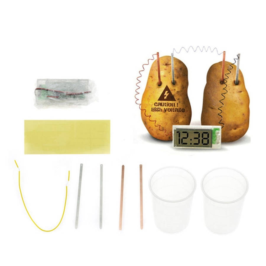 DIY Novel Green Science Potato Digital Clock Educational Kit with 2 inch LCD Screen (Potato NOT I...