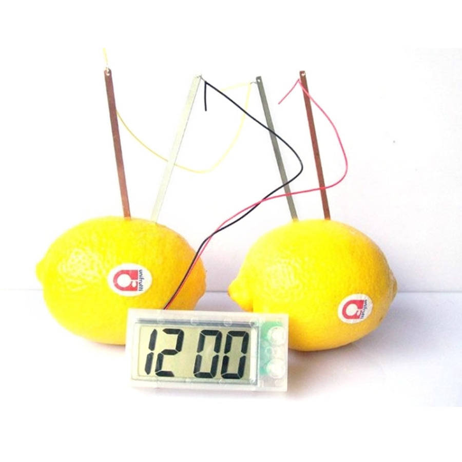 DIY Novel Green Science Potato Digital Clock Educational Kit with 2 inch LCD Screen (Potato NOT I...