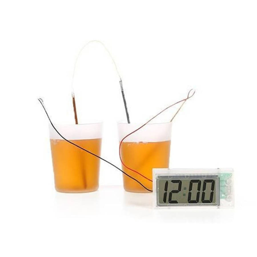 DIY Novel Green Science Potato Digital Clock Educational Kit with 2 inch LCD Screen (Potato NOT I...