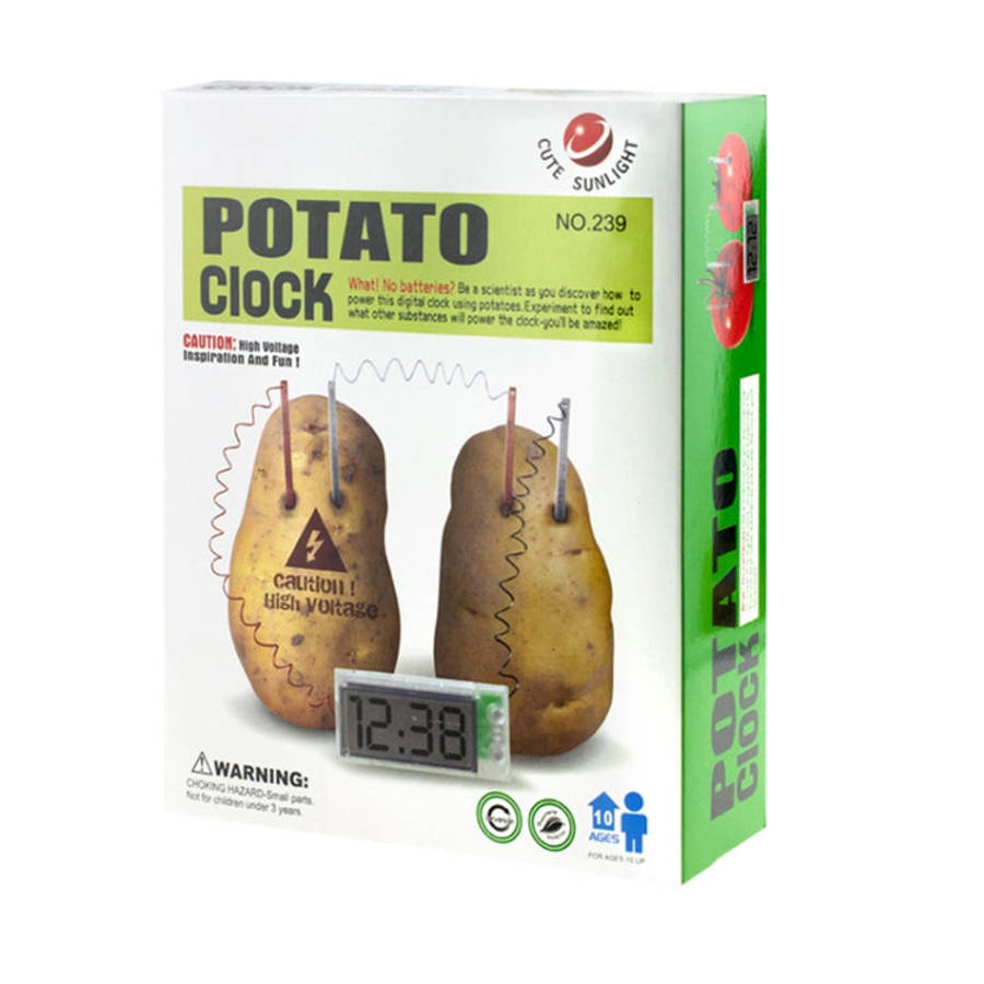 DIY Novel Green Science Potato Digital Clock Educational Kit with 2 inch LCD Screen (Potato NOT I...