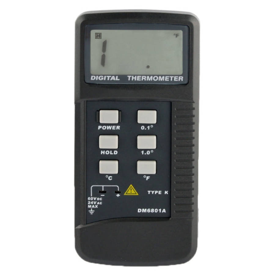 Digital Thermometer with K-Type Sensor , DM6801A