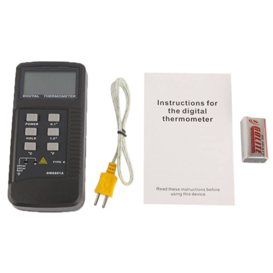 Digital Thermometer with K-Type Sensor , DM6801A