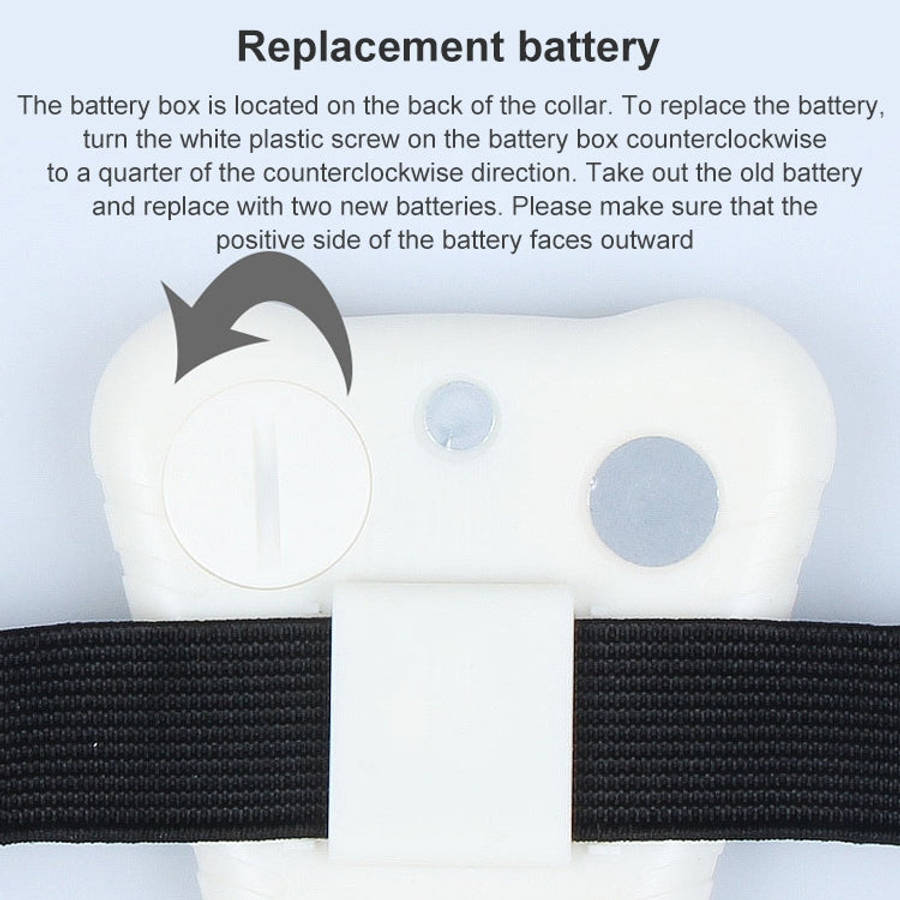 Ultrasonic Bark Stop Collar, (White)