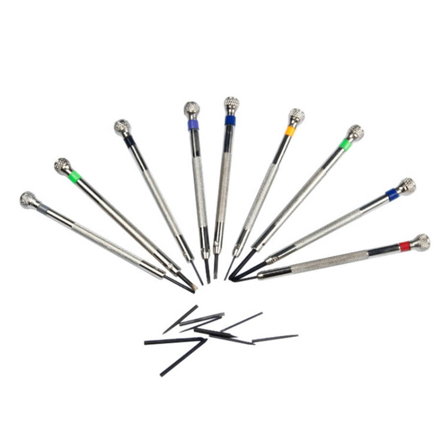9 PCS 0.5mm-2.5mm Watch Repair Screwdriver Tools Set Kit, 9 in 1