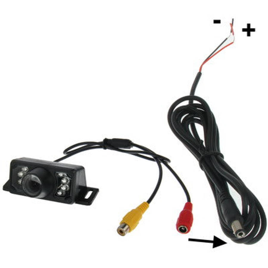 7 LED IR Infrared Waterproof Night Vision Wired Short Lens DVD Rear View, With Scaleplate , Suppo...