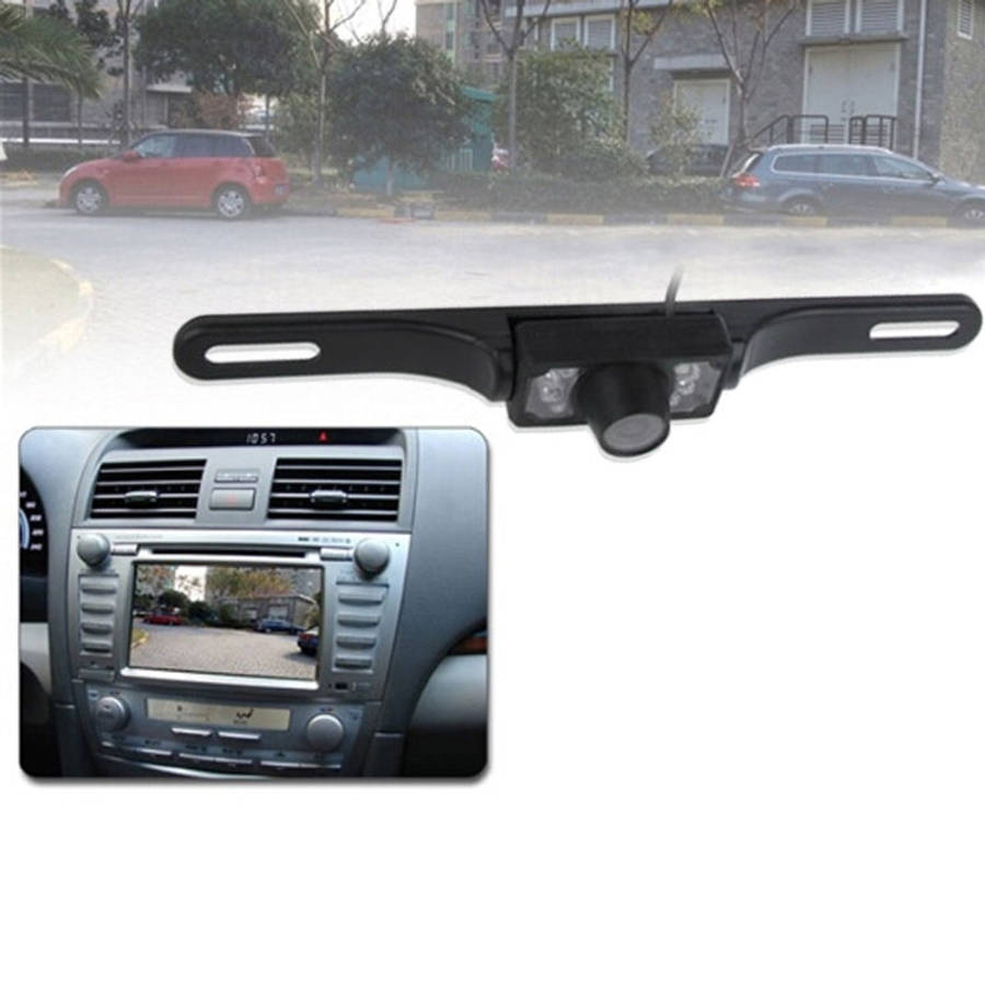 6 LED IR Infrared Waterproof Night Vision Wireless License Plate Frame Astern Backsight Rear View...