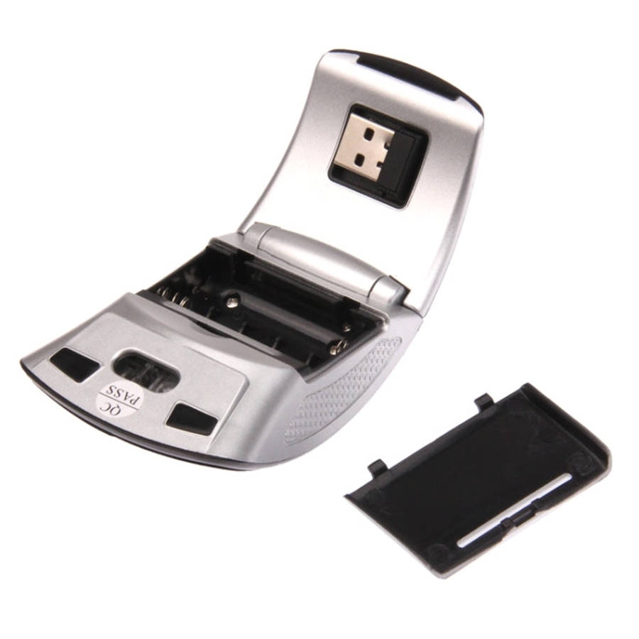Wireless 2.4GHz 800-1200-1600dpi Snap-in Transceiver Folding Wireless Optical Mouse / Mice, 2.4GH...