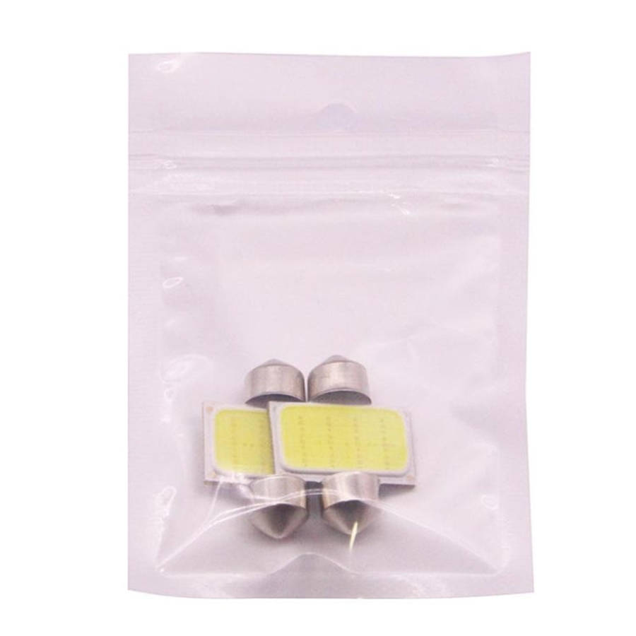 2 PCS 31mm 1.5W 80LM White Light 1 COB LED License Plate Reading Lights Car Light Bulb, 31mm