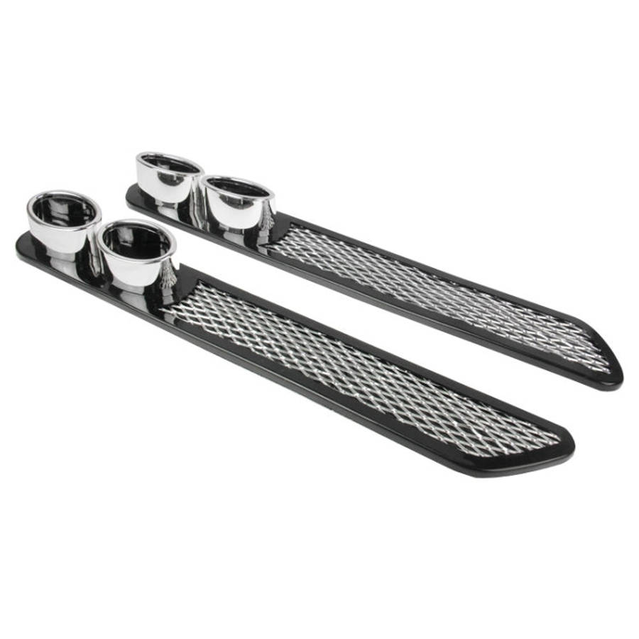 2 PCS Car Tail Pipes Exhaust Pipe Decorative Sticker