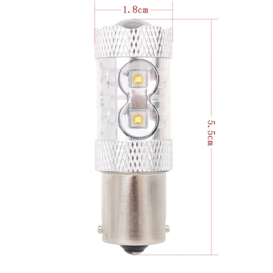 1156/BA15S 50W 750LM 6500K White Light 10-3535-LEDs Car Backup light , Constant Current , DC12-24...