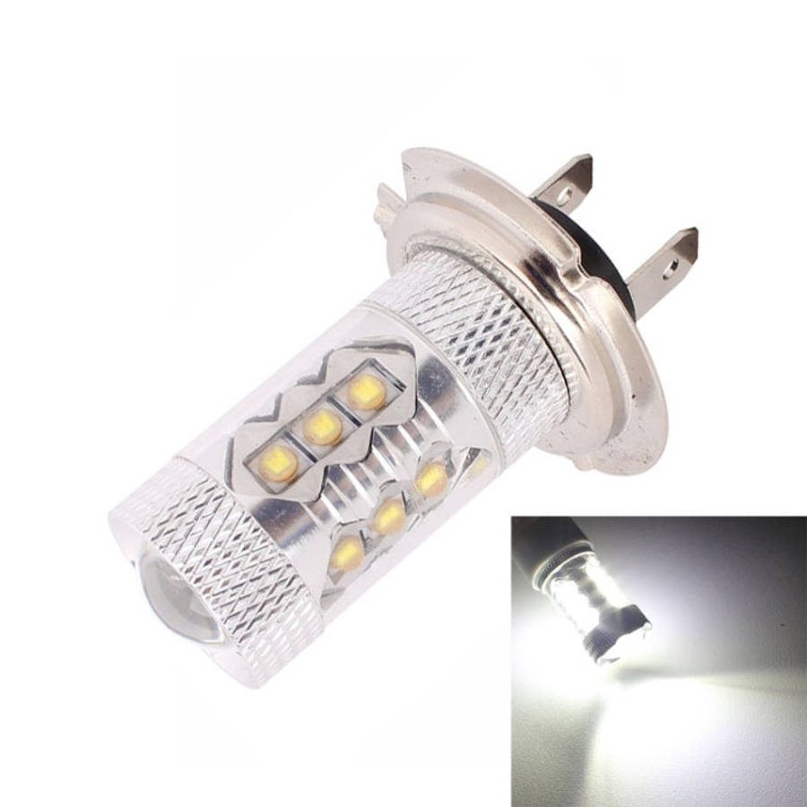H7 80W 800LM 6500K White Light 16-3535-LEDs Car Foglight , Constant Current , DC12-24V, H7