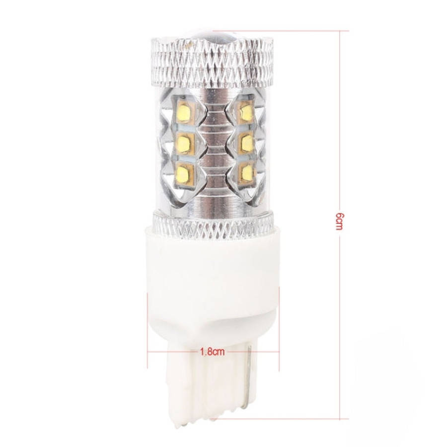 T20/7440 Single Wire 80W 800LM 6500K White Light 16-3535-LEDs Car Foglight, Constant Current , DC...