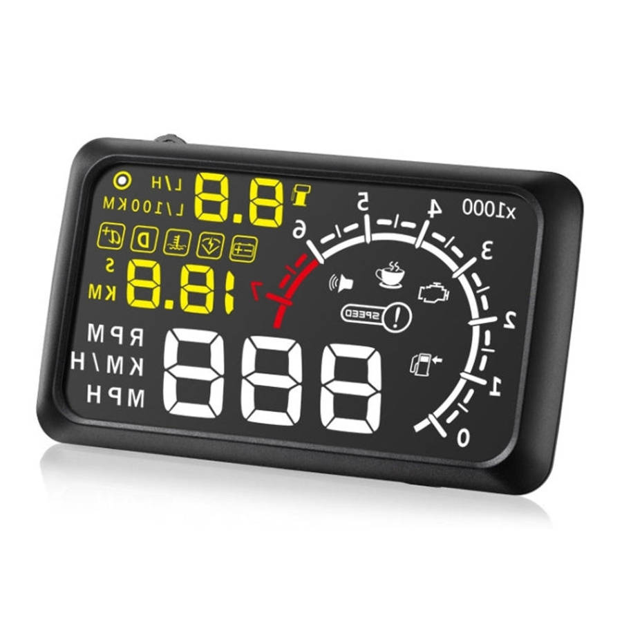 X3 Bluetooth 5.5 inch Car OBDII / EUOBD HUD Vehicle-mounted Head Up Display Security System, Supp...