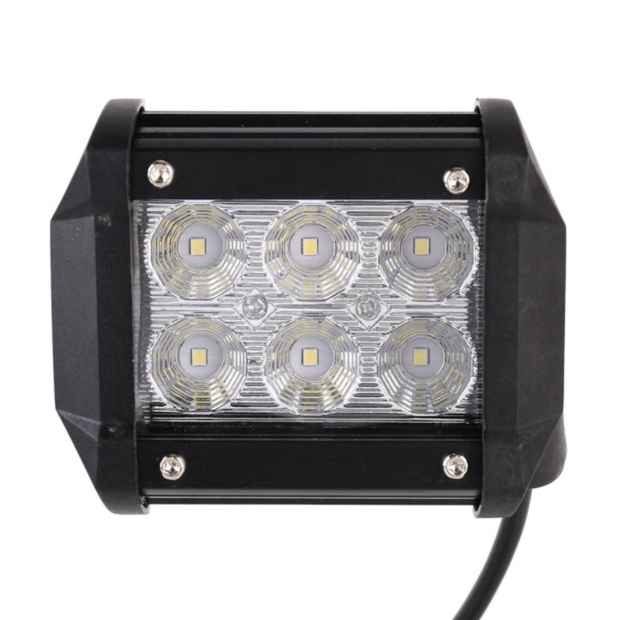 18W  6 LED White Light Floodlight Engineering Lamp / Waterproof IP67 SUVs Light, DC 10-30V, 6 LED...